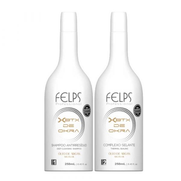 Felps Escova Progressiva Tratamento XBTX de Okra 2x250ml